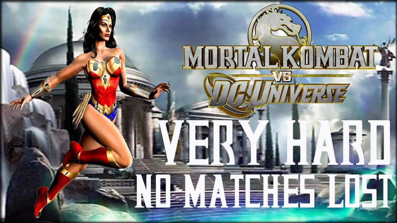 Mortal Kombat Vs DC Universe - Wonder Woman - Very Hard - No Matches Lost (Commentary)