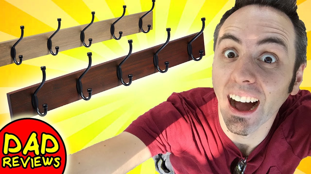 WALL COAT RACK | Amazon Basics Wall Mounted Coat Rack Unboxing