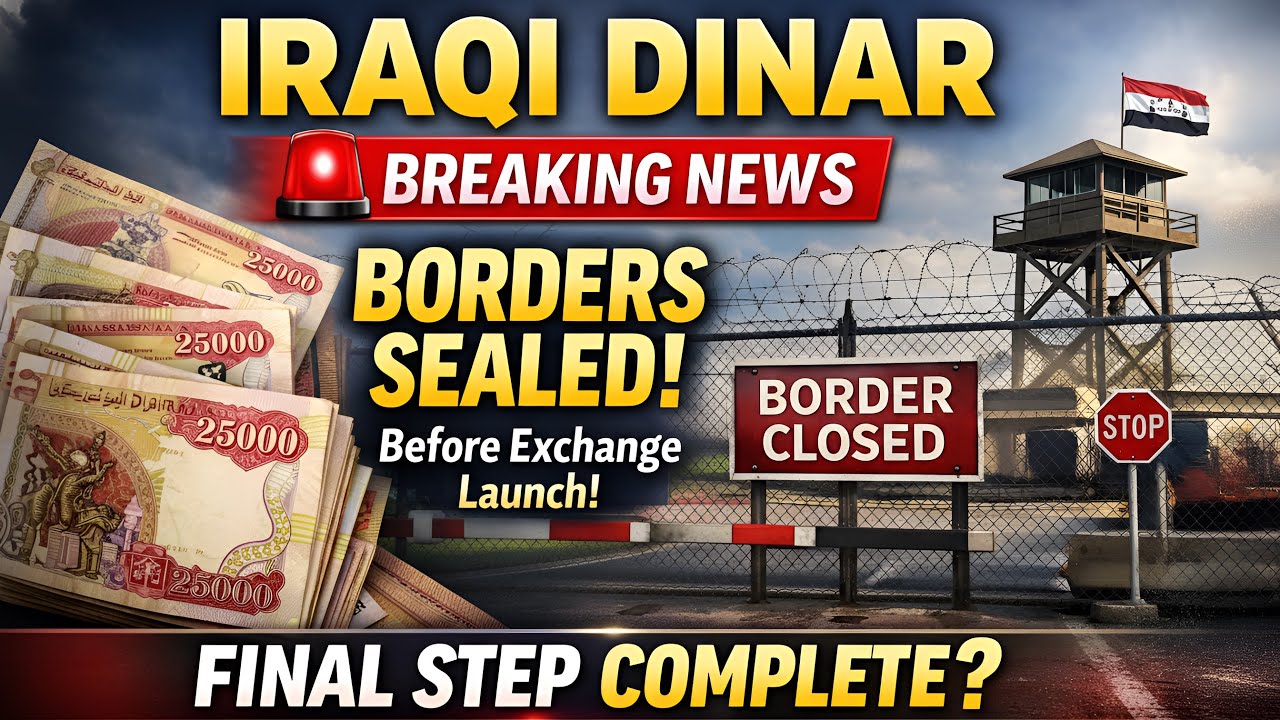 Iraqi Dinar 🚨 Breaking News: Borders Sealed Before Exchange Launch! Final Step Complete? 