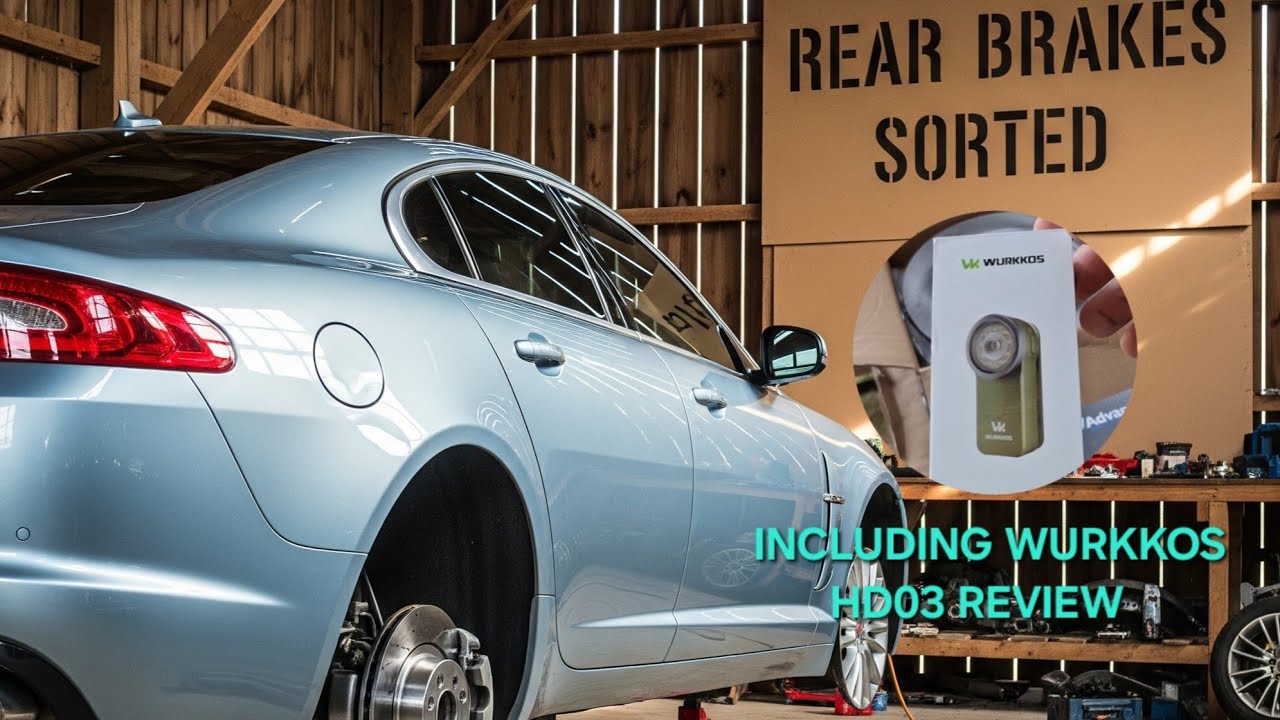 Jaguar XF rear brake discs, calipers & pads replaced