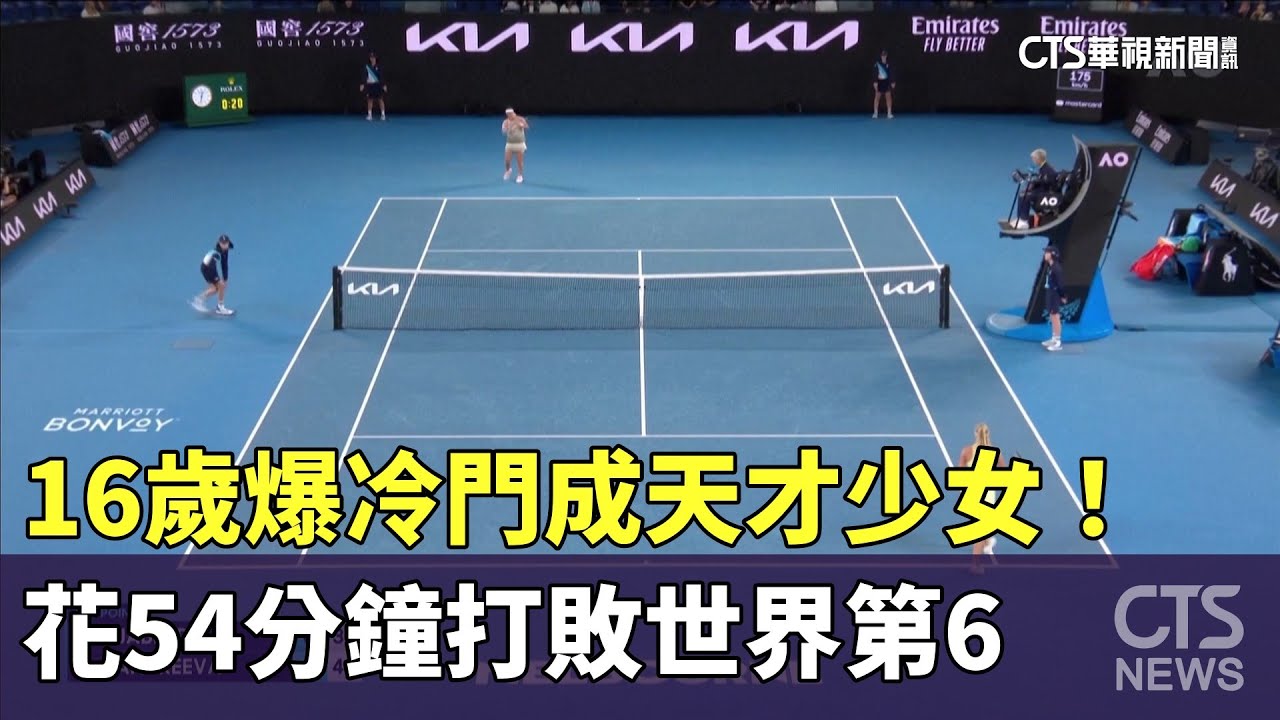 16歲爆冷門成「天才少女」！　花54分鐘打敗世界第6｜華視新聞 20240117