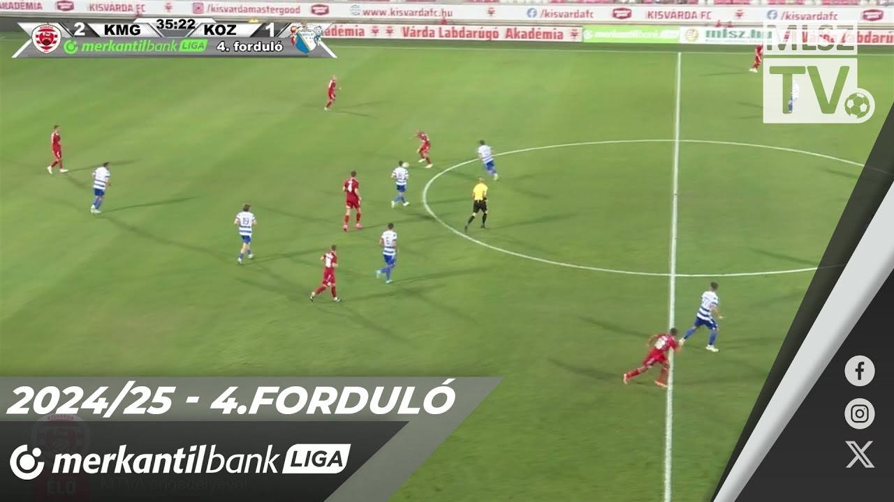 Kisvárda Master Good - HR-Rent Kozármisleny | 3-2 (2-2) | Merkantil Bank Liga NB II. | 4. forduló