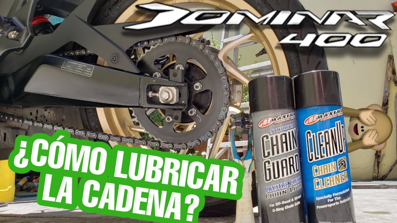 ¿CÓMO LIMPIAR Y LUBRICAR LA CADENA DE MI MOTO? - DOMINAR 400 - MANTENIMIENTO A CADENA DE MOTOCICLETA