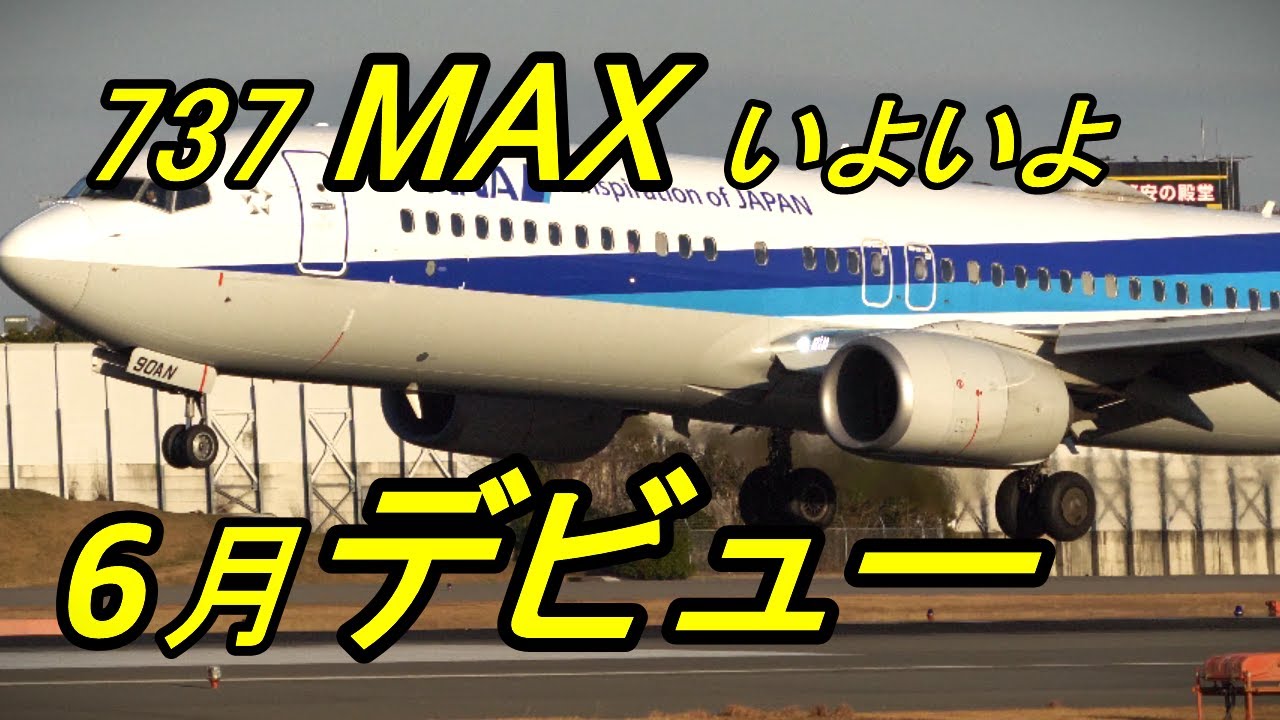 2026.6 待ちに待った　日本の空にANA 737-MAXが！#ANA#737MAX