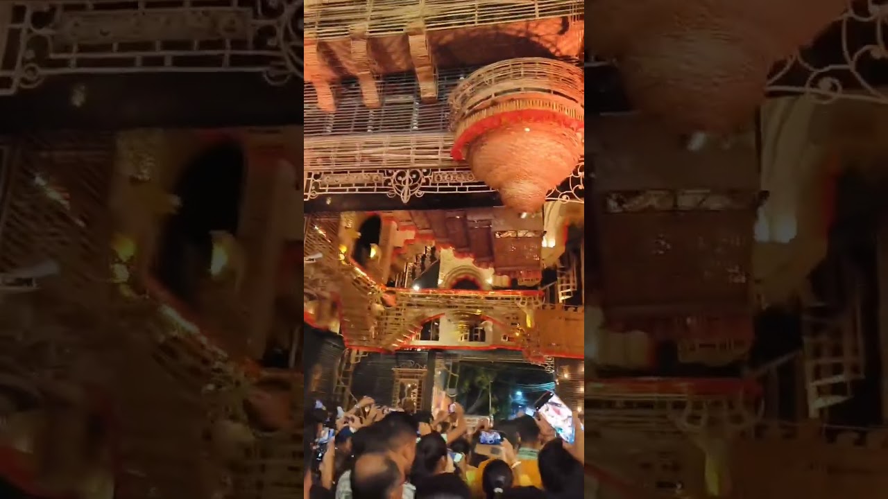 Durga Puja pandal crowd #shorts