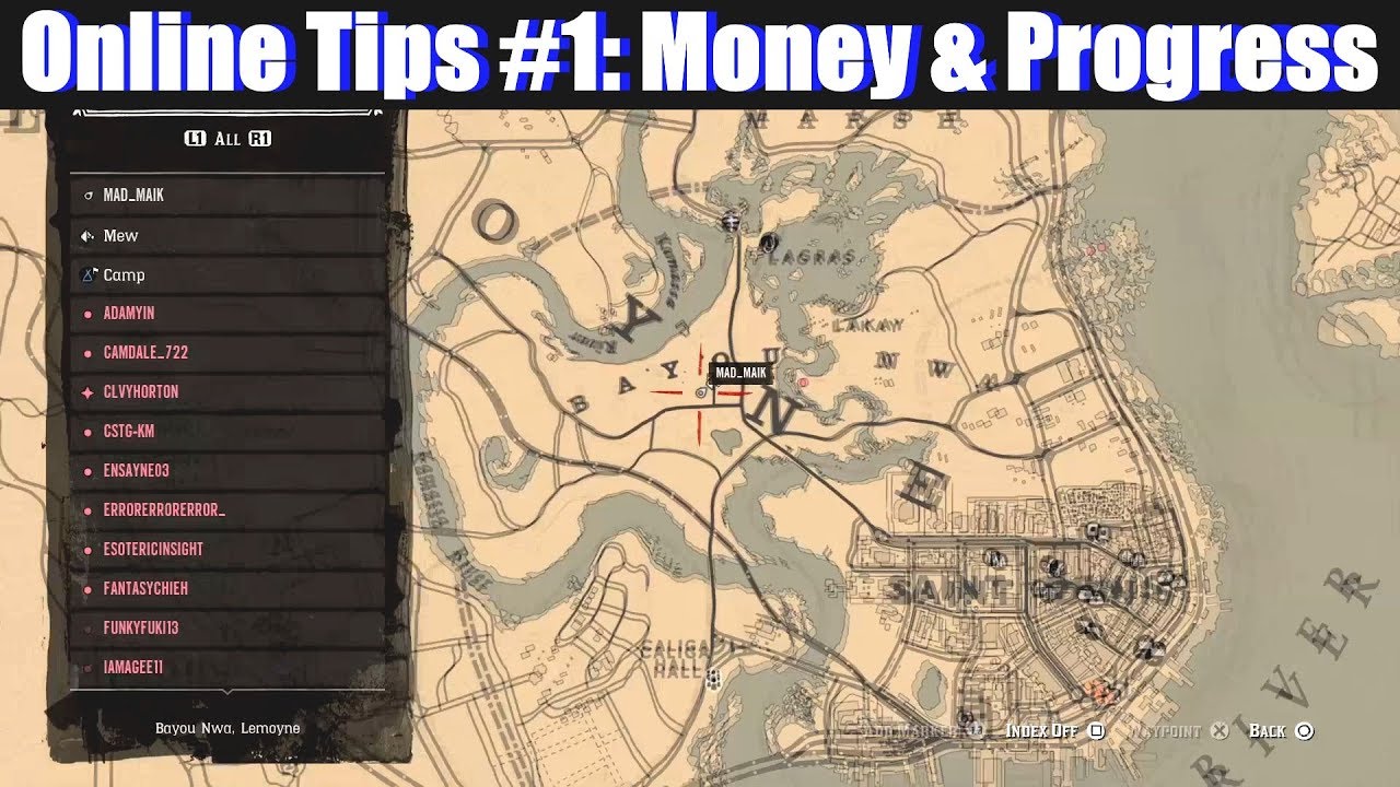 RDR2 Online Fast Money & Progress Tips / Thoughts - Red Dead Redemption 2 PS4 Pro