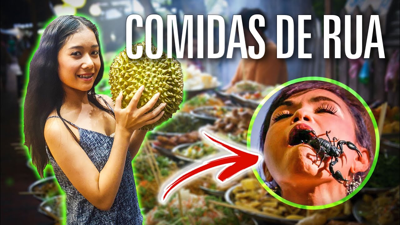 COMIDAS DE RUA NA TAILANDIA - AS COMIDAS QUE TAILANDESES REALMENTE COMEM NAS RUAS! 😱