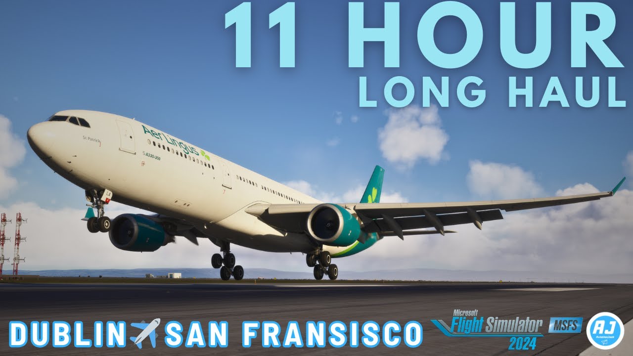 [MSFS 2024] INIBUILDS A330 LONG HAUL | DUBLIN - SAN FRANSISCO | AERLINGUS l VATSIM |