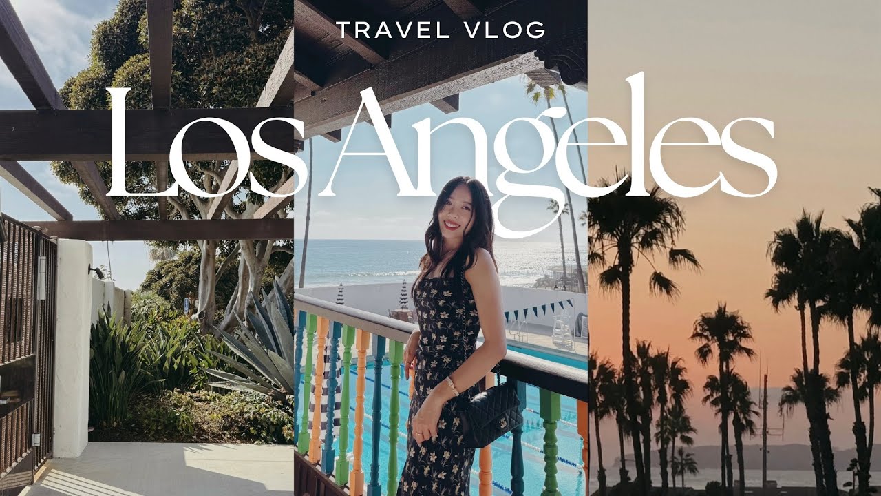 LA Vlog｜行程爆炸還是要天天跑咖啡廳、比夏威夷還好吃的蝦飯、薄如紙的韓式豬排、浪漫海邊婚禮🕊️ California Travel Vlog