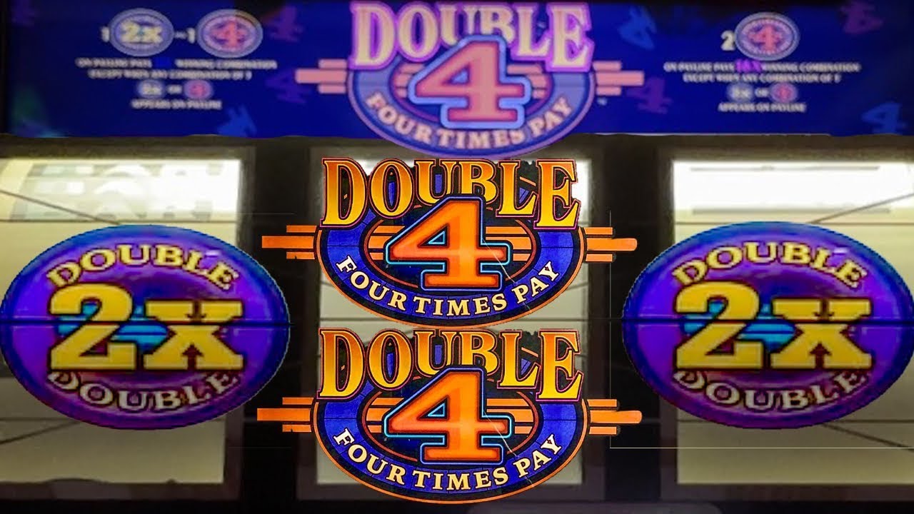 Double 4 X Pay Old School Casino Classic 3 Reel Slot