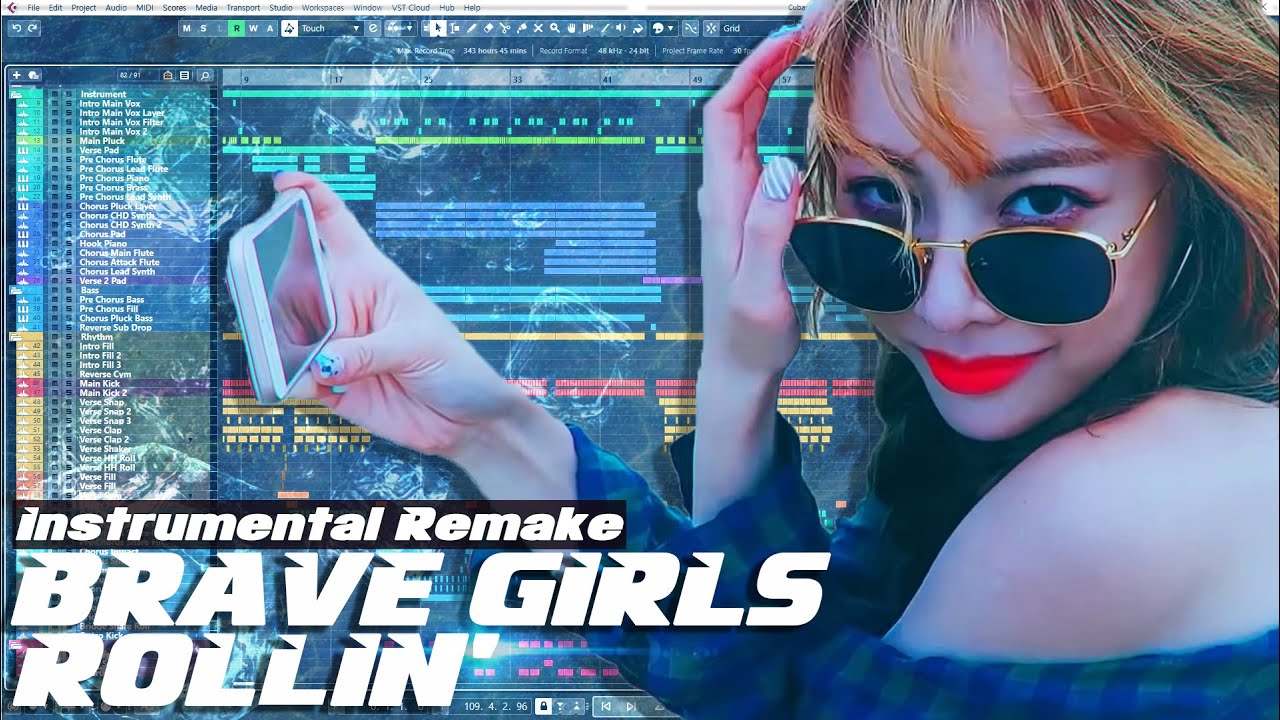 Brave Girls - Rollin Instrumental Remake MIDI COPY / 브레이브걸스 롤린 INST MR COVER 밀보드