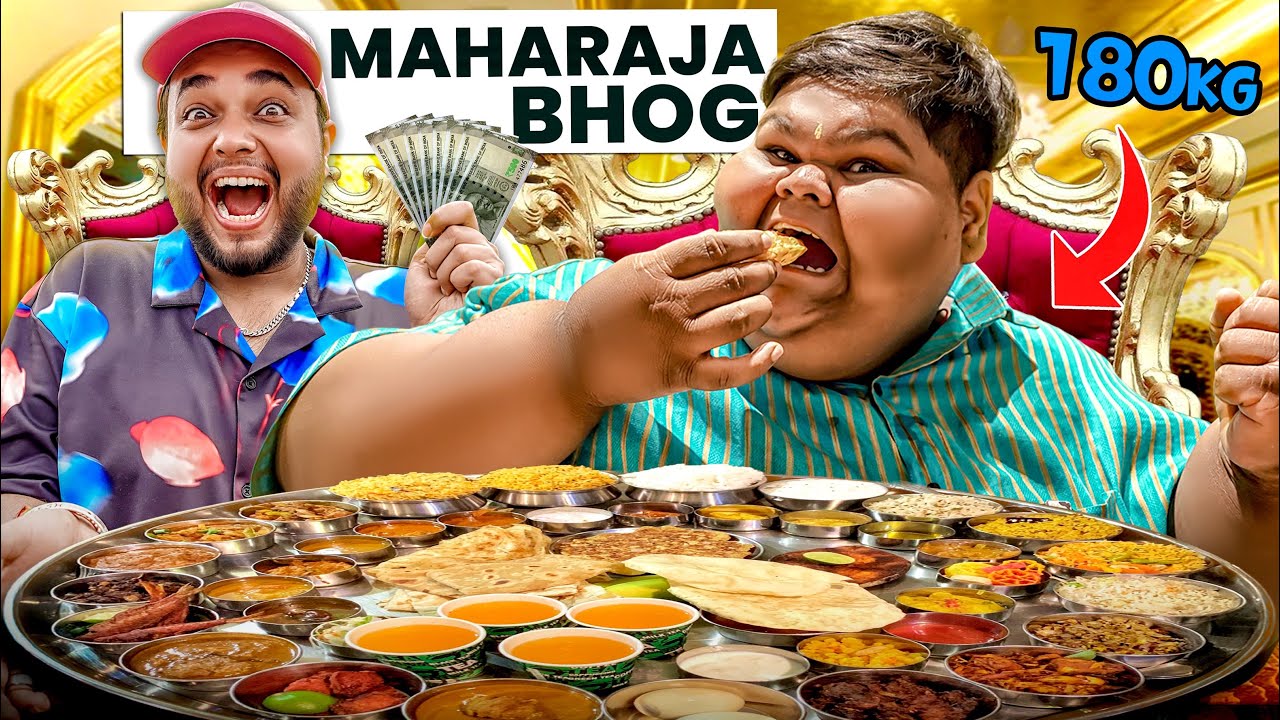  Finish Maharaja Bhog Thali & Win 10,000 ₹ Cash 😱😱 