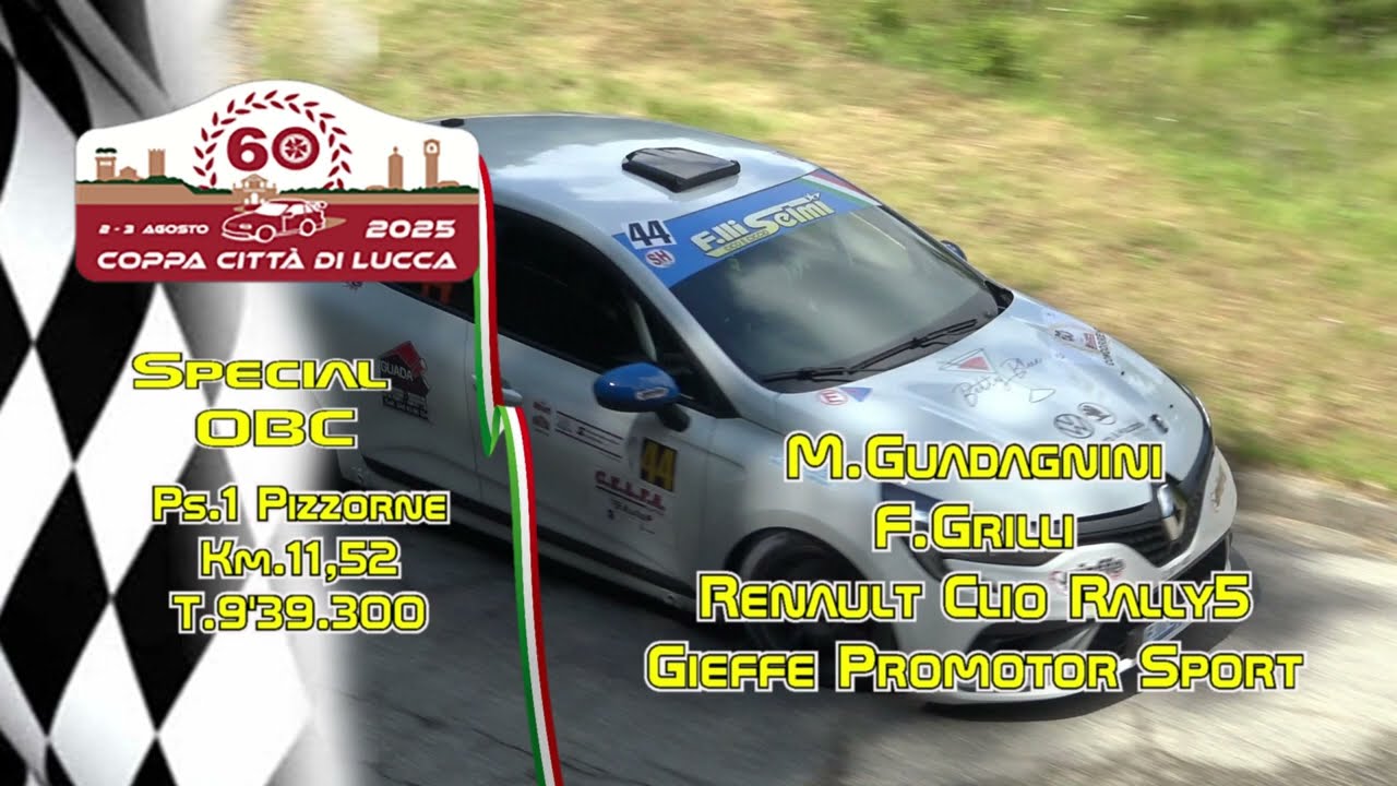 Rally Coppa Città di Lucca 2025 OBC Guadagnini Grilli Ps1 Pizzorne