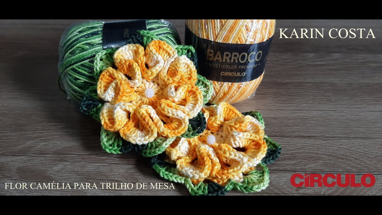 Flor Camélia para trilho de Mesa