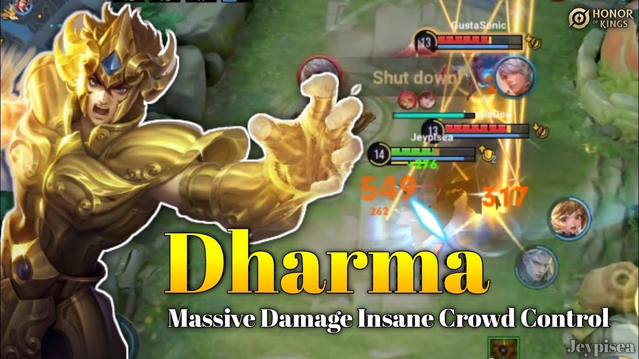 Supreme Dharma Massive Damage!! [ Dharma Gameplay + Build & Arcana ] Honor of Kings!!