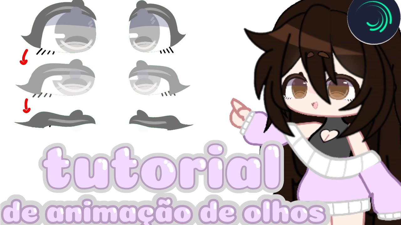 Tutorial de animação de olhos gacha no Alight Motion ✨🌸
