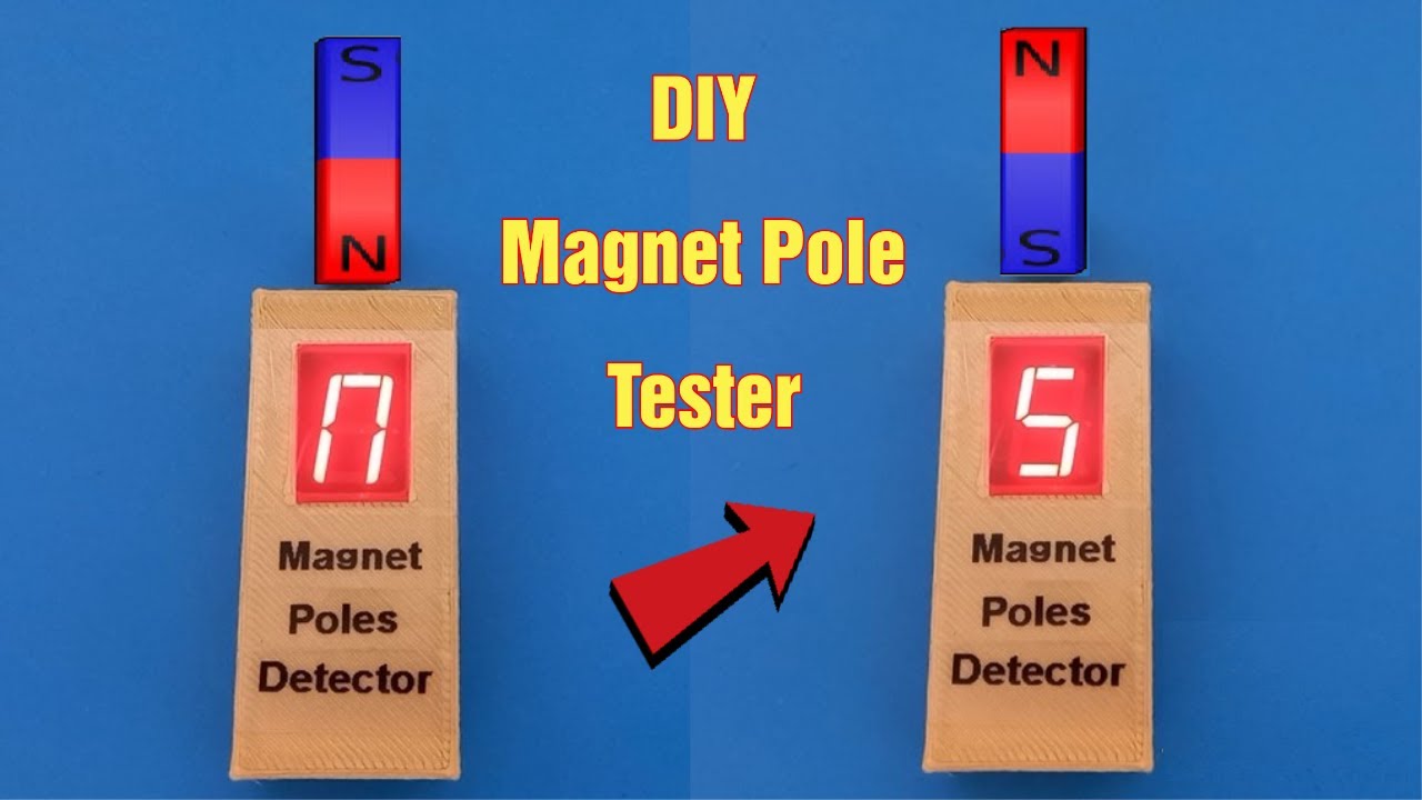 How to Find the North and South Poles of a Magnet / DIY Magnet Pole Tester