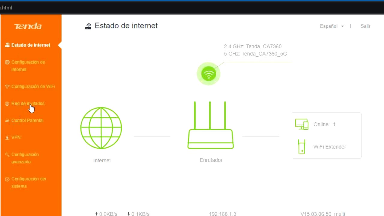 #router #tenda red de invitados configuración