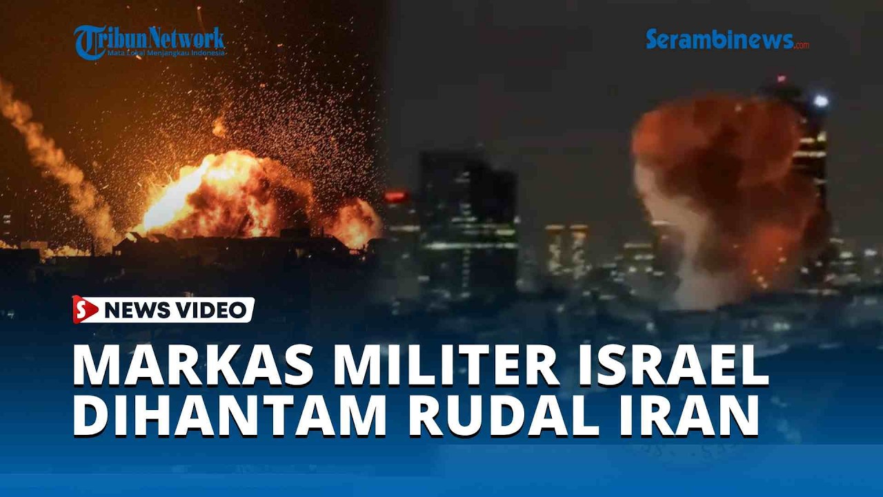 Iron Dome Israel Jebol! Markas Militer Dihantam Ledakan Rudal Iran