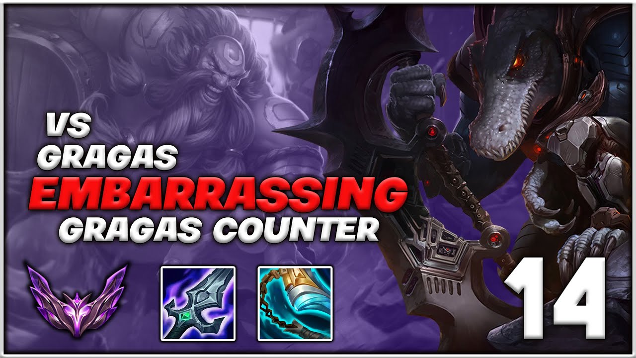 EMBARRASING GRAGAS ABUSER - Renekton vs Gragas 8/1/5 - [Patch 13.6]