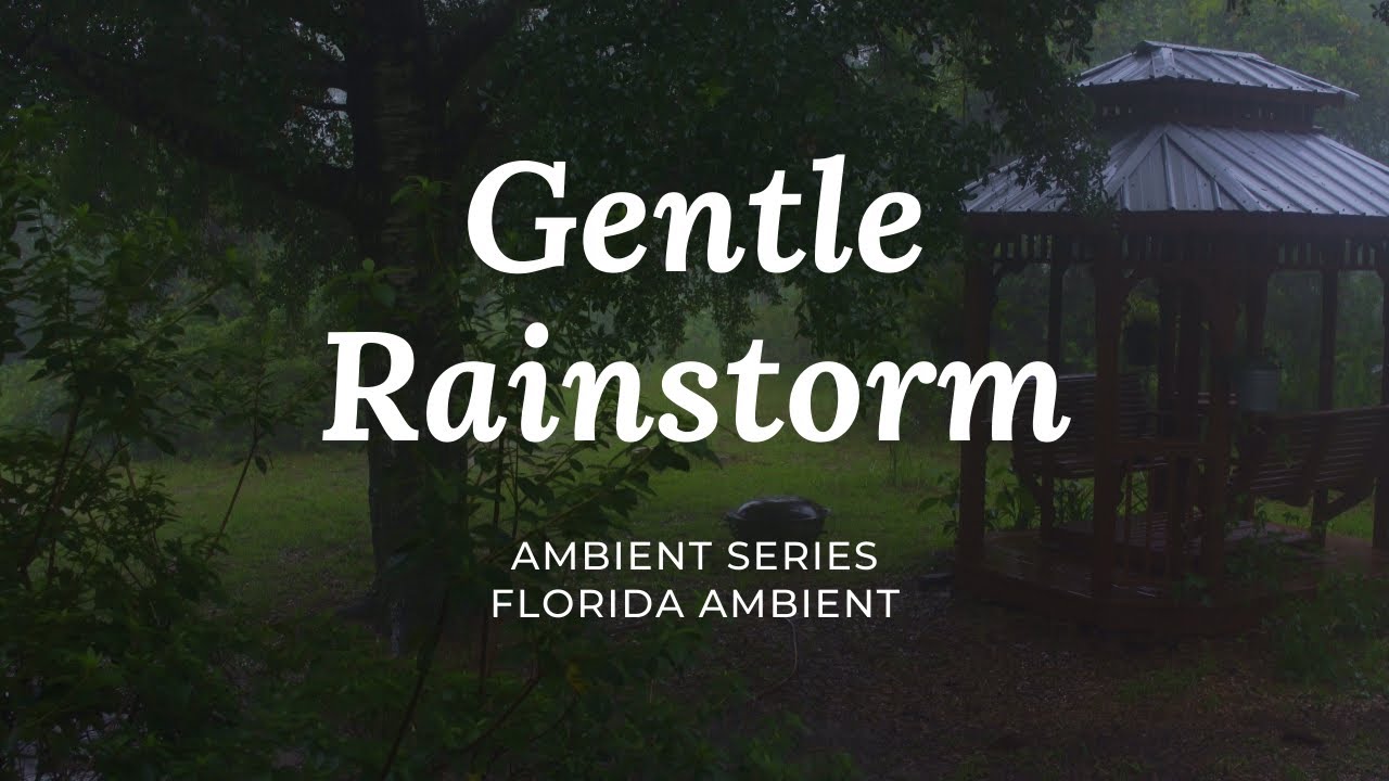 Gentle Thunderstorm and Rain in a Gazebo | Sleep Better | Sleep Better