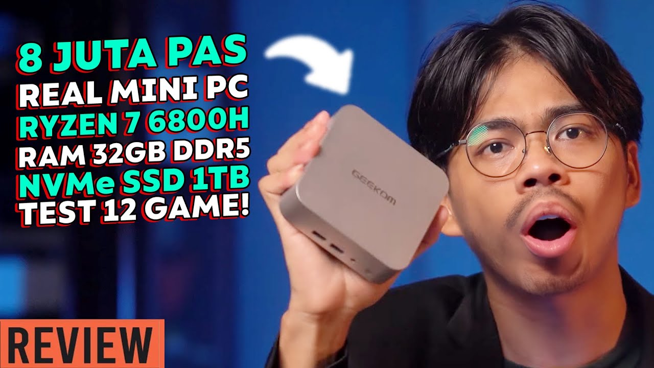 8 JUTA! MINI PC Ryzen 7, RAM 32GB + SSD 1TB, Bisa 4 Layar! Review Geekom A6