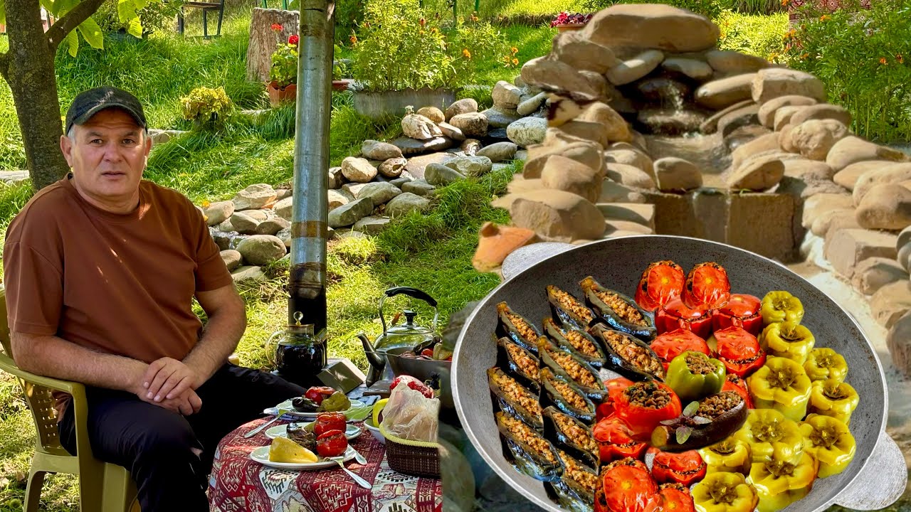 Родник и долма «3 сестры» Азербайджанская кухня | Spring and Dolma ‘3 Sisters’ Azerbaijani Cuisine