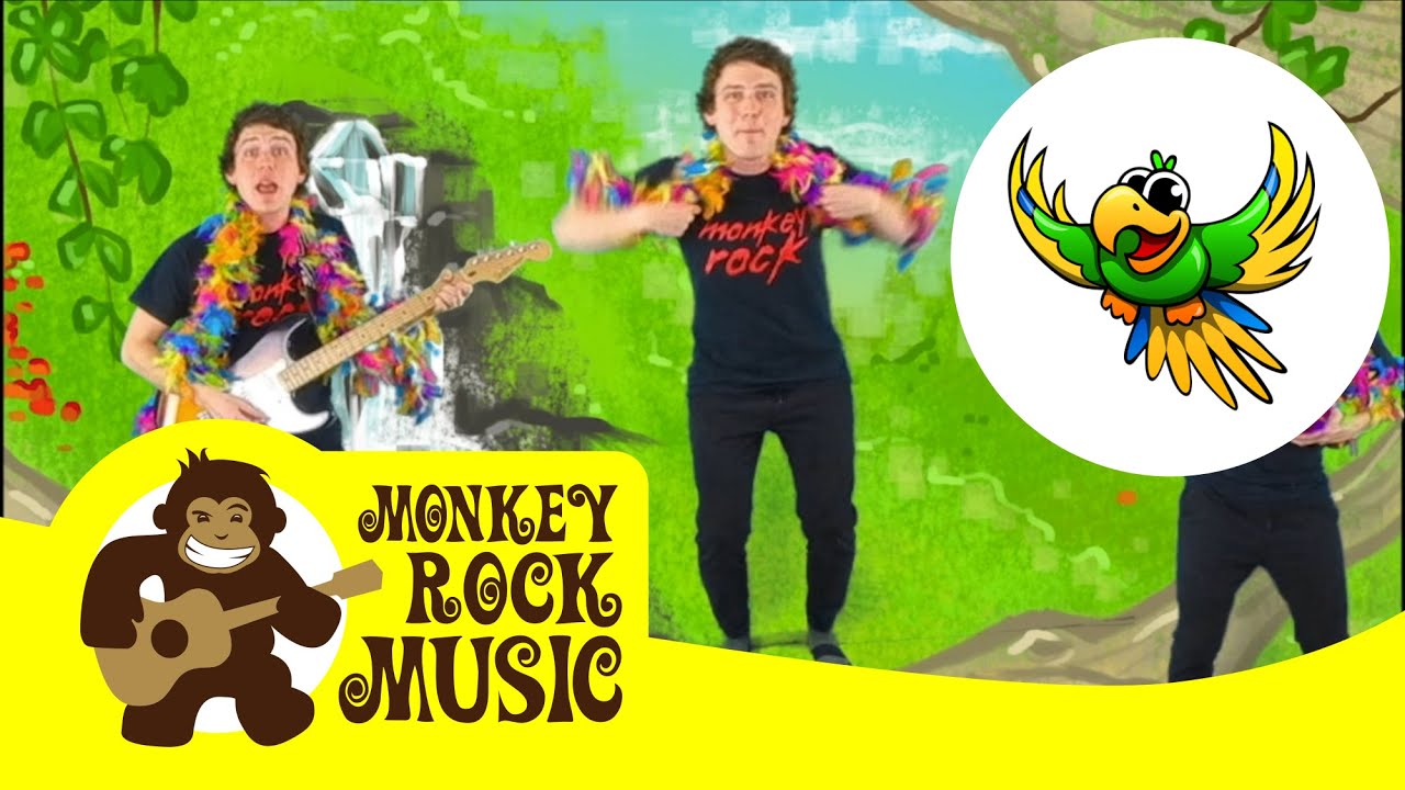 Flap Like a Parrot | Monkey Rock Music | Kids Dance Songs & Nursery Rhymes