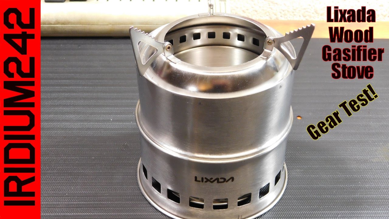 Lixada Portable Stainless Steel Gasifier Wood Stove