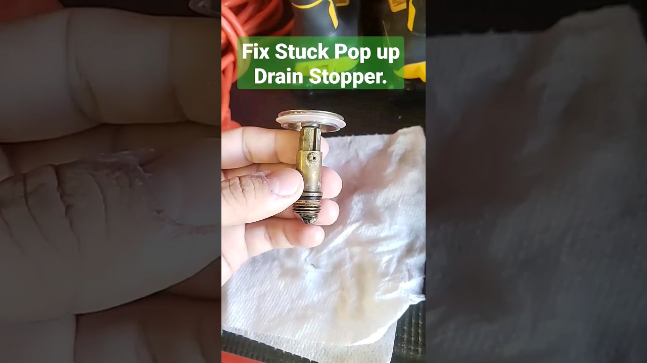 Drain stopper Fix (Pop-up stopper)