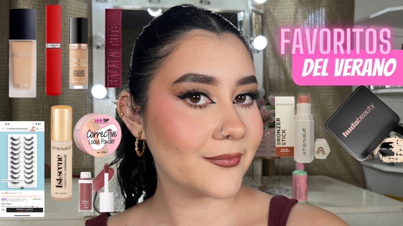 Maquillaje Favorito del Verano para el calor de Mty 🥵| Beauty Creations, Pink Up, Shein,ELF, L’Oréal