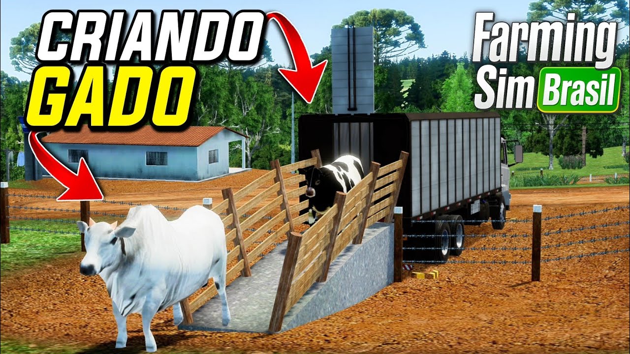 CRIANDO GADO NO FARMING SIM BRASIL - Guia Completo