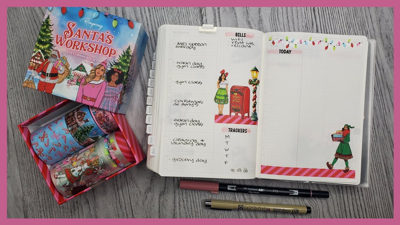Plan With Me | Rongrong: Santa's Workshop | Aura Estelle B6 Classic Daily