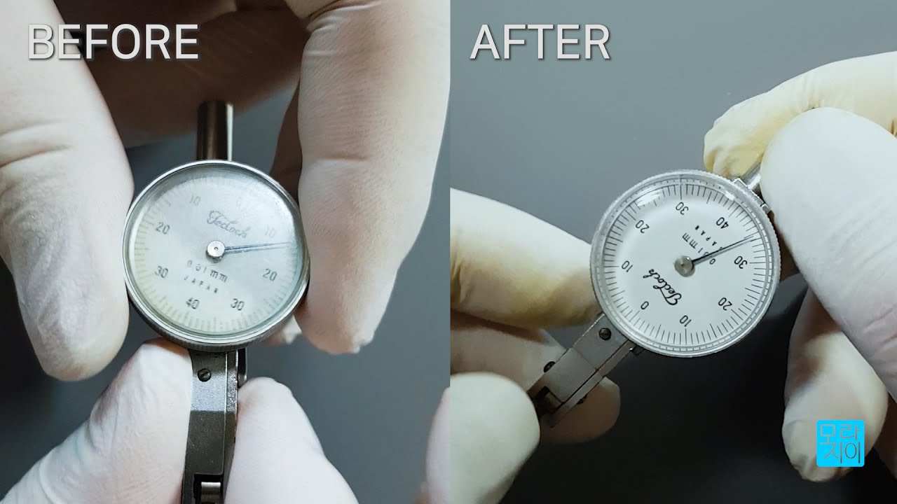 Crystal Replacement on Teclock dial indicator - 테클락 다이얼 인디케이터 크리스탈 교체