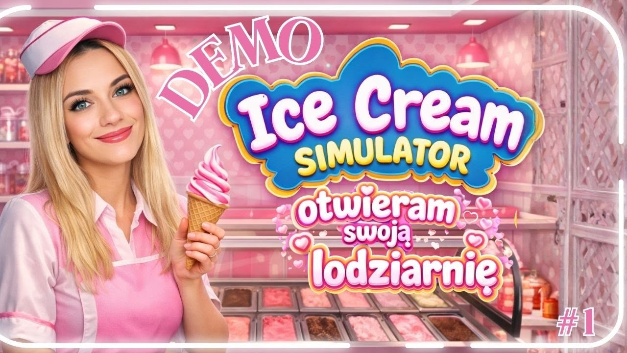 🌸 Różowa lodziarnia marzeń 🍦|  Ice Cream Simulator DEMO🍦#1