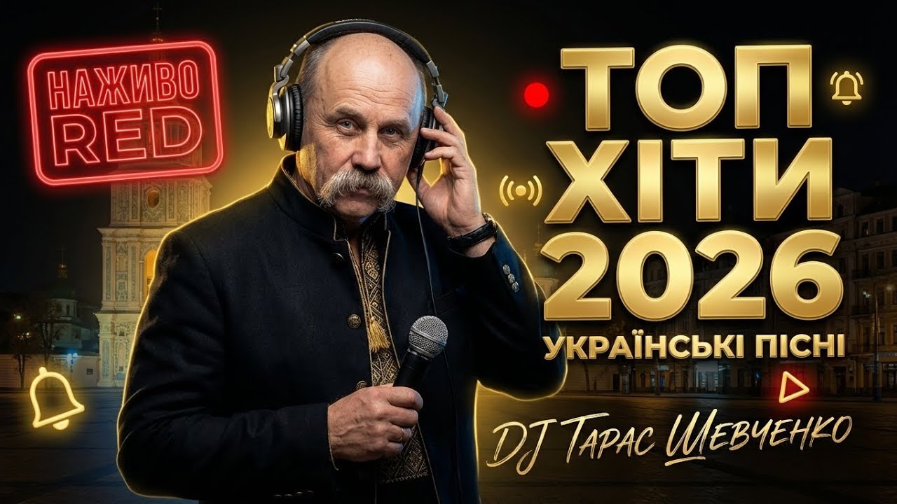 🔥 Українські Пісні 2026 • DJ Тарас Шевченко • Теплий Музичний Потік • LIVE