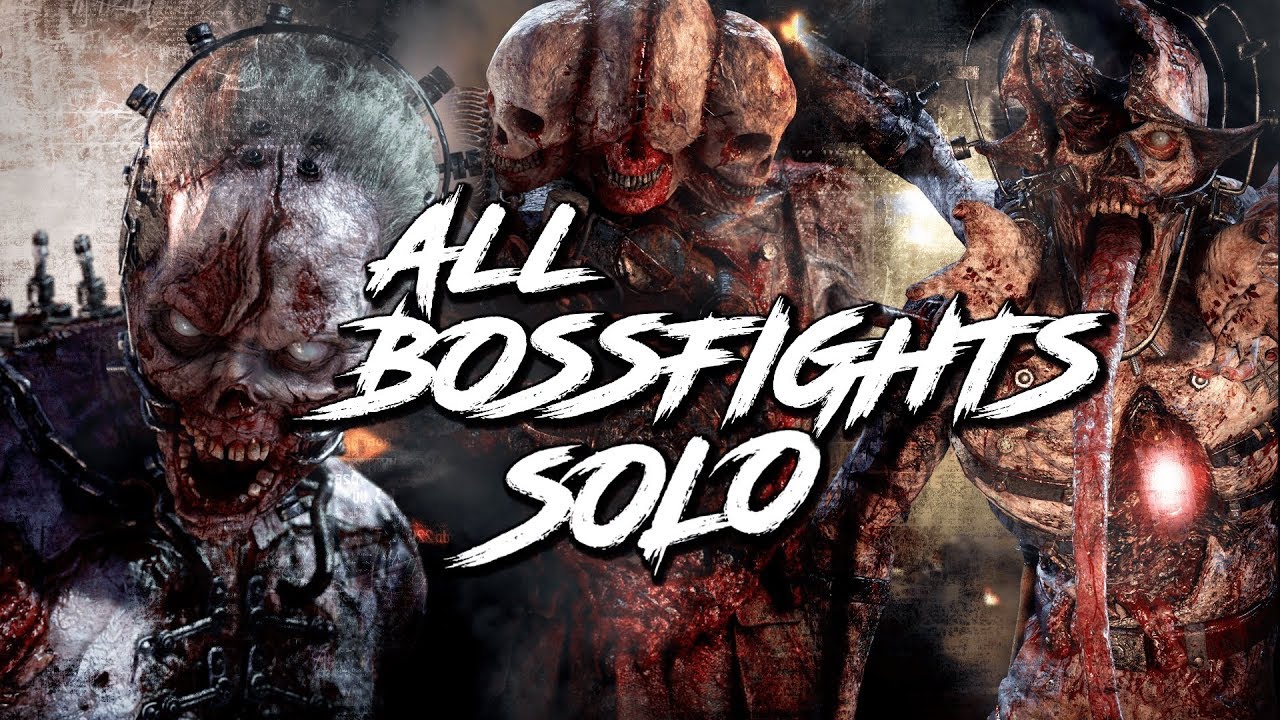 ALL WW2 BOSSFIGHTS SOLO | COMPILATION | DLC1 - DLC4 [COD WW2 ZOMBIES]