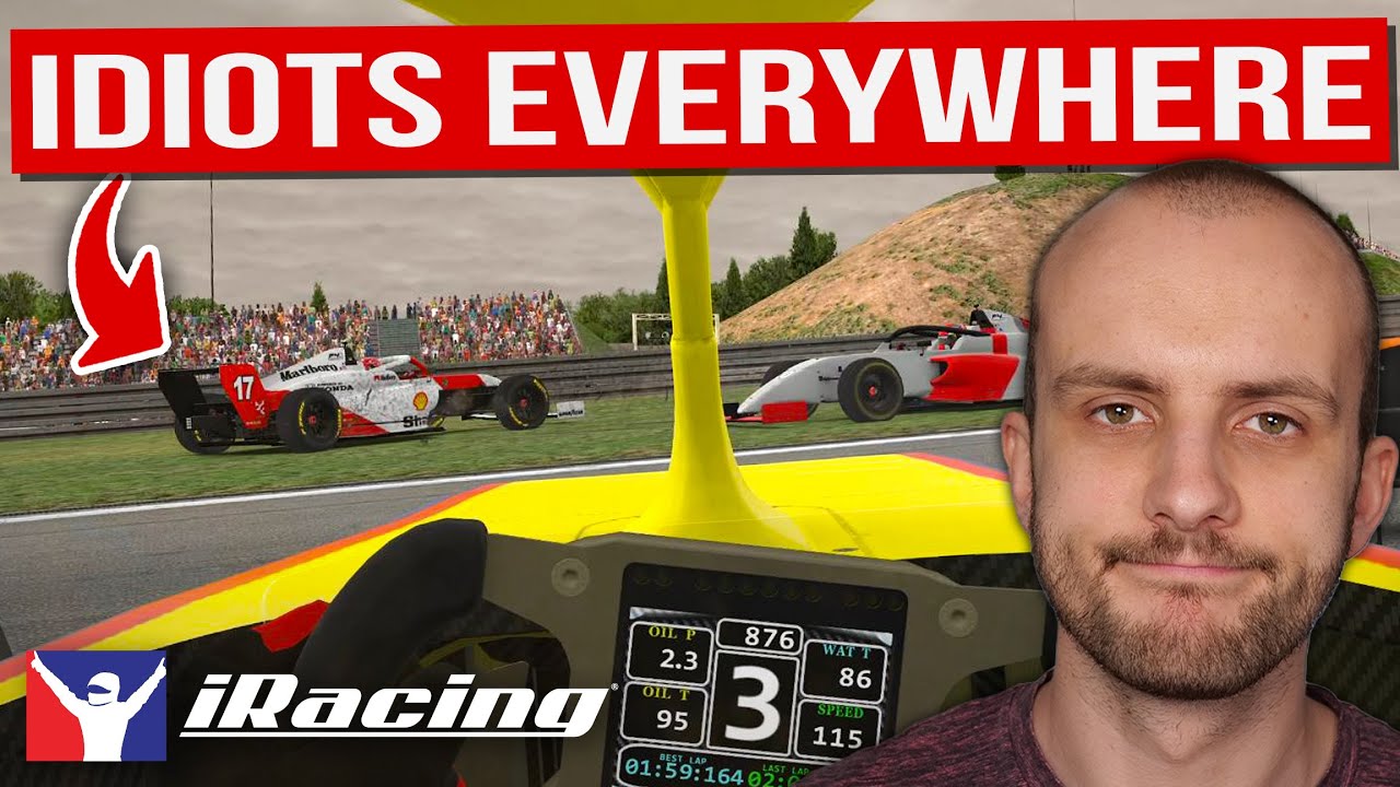 Люди НЕ МОГУТ управлять автомобилями F4 в iRacing...