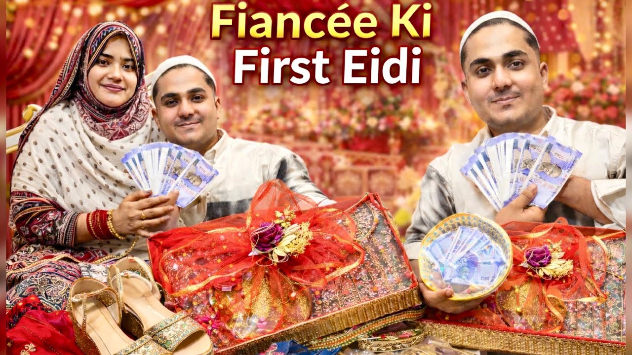 Preparation for my sasural 😍Meri fiance ke liye first Eidi ⭐️full heavy dress fruit basket and gift 