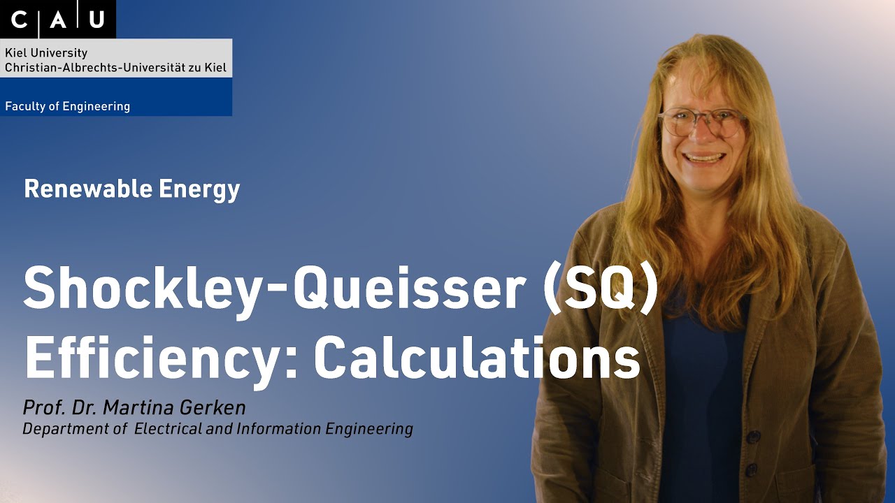 3.4.4 Shockley-Queisser (SQ) Efficiency: Calculations