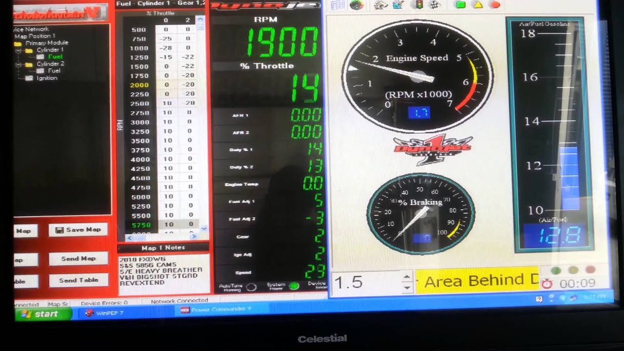 DYNO AFR @TITAN BIKE & TRIKE DYNOJET 250IX
