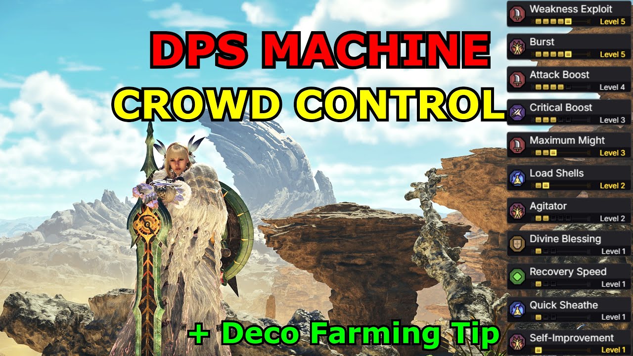 Insane Endgame Charge Blade Savage Axe Build | Monster Hunter Wilds