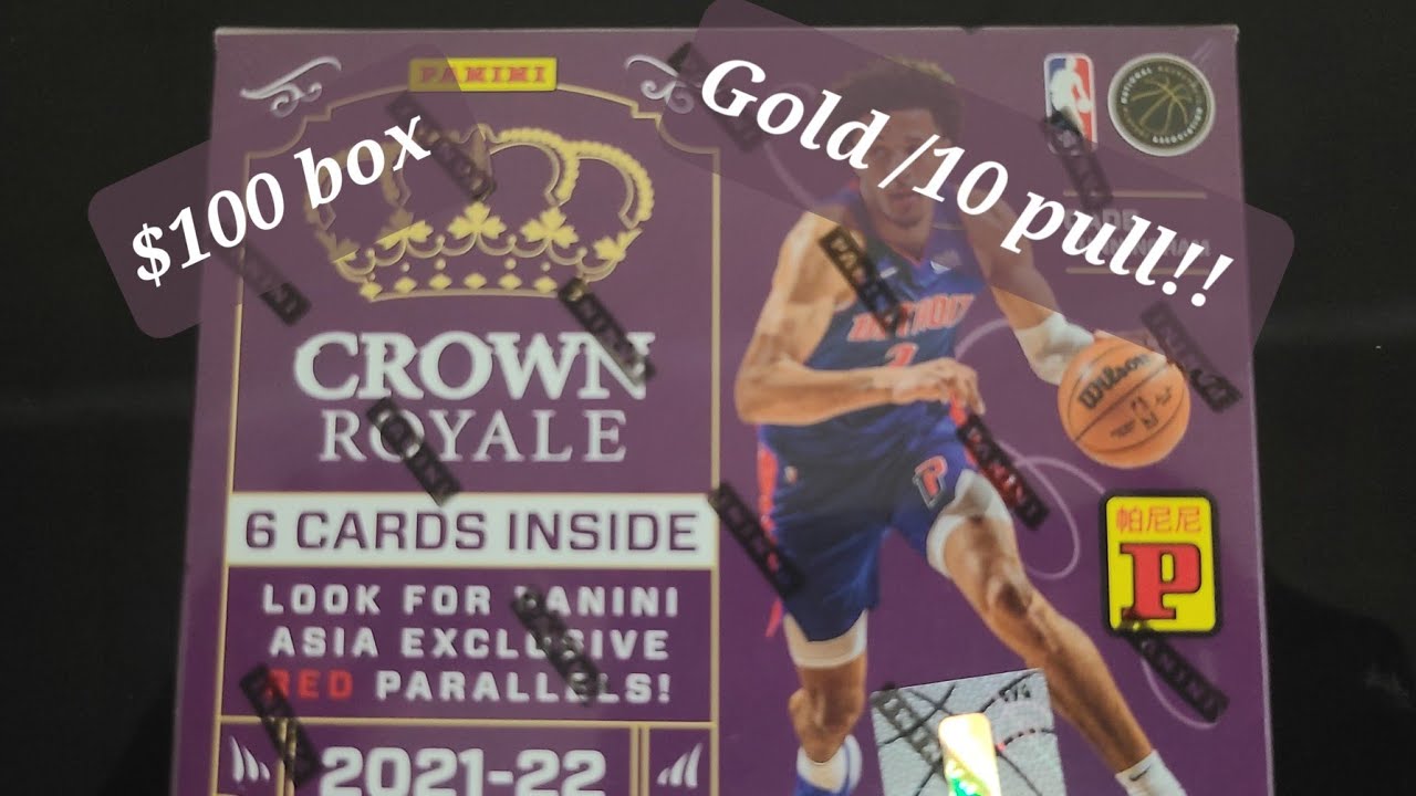 2021-22 Crown Royale Asia Tmall Box. ONLY 6 cards 😱 We hit GOLD!!!