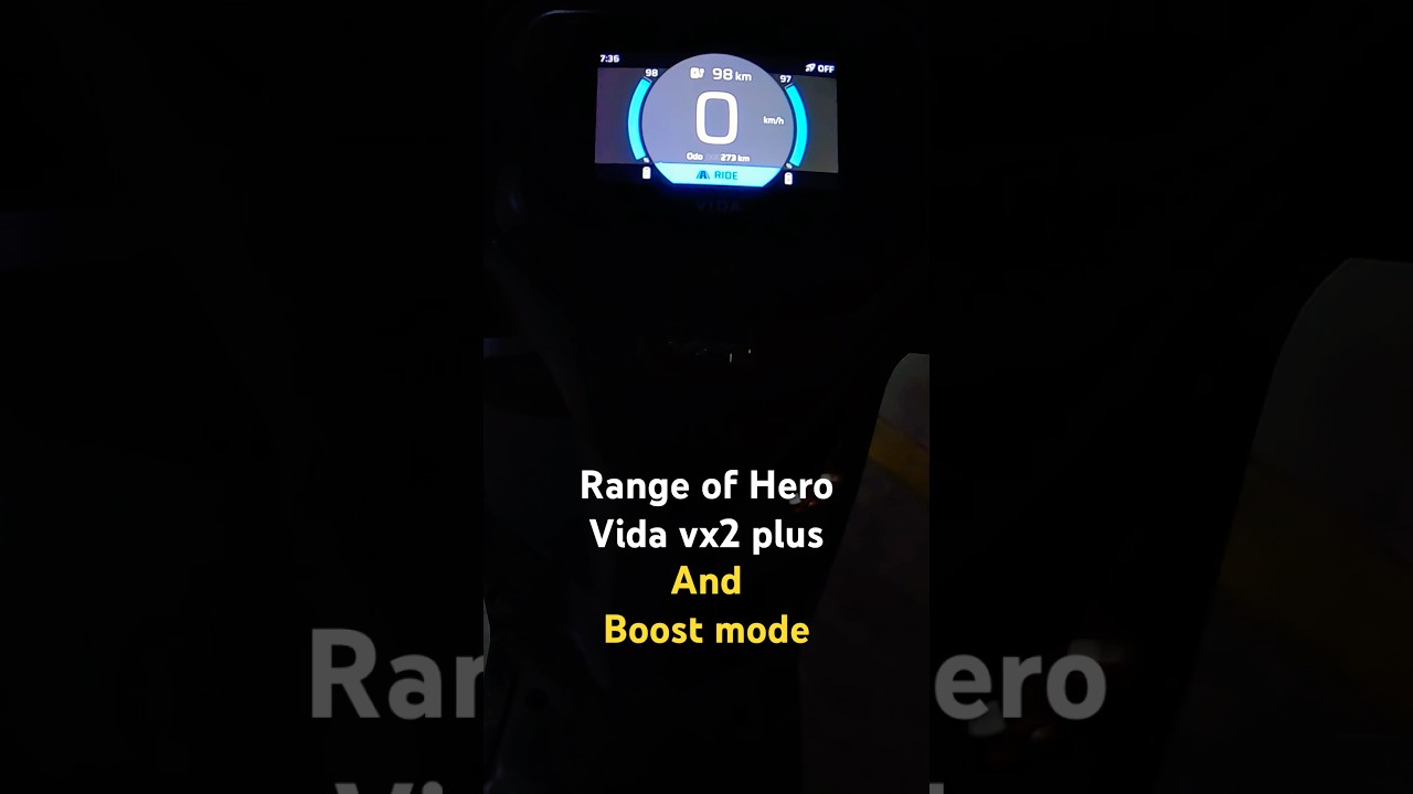 Hero Vida vx2 plus real #range | Boost mode Activate