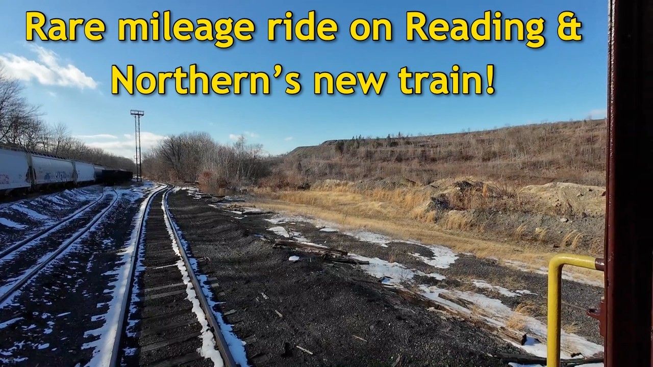 Reading & Northern's new train! Part 2 of 4 - Mt. Carmel to Ashland (rare mileage!)