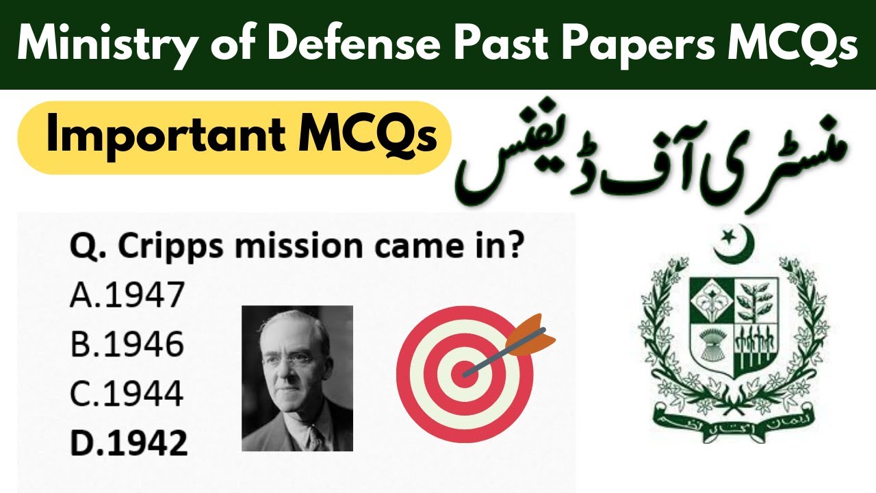 MOD Past papers | Ministry of defense past papers | MOD past papers mcqs