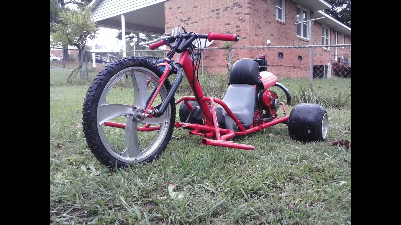 DHC Custom Motorized Drift Trike Pt #3(Test Run dead-axle)
