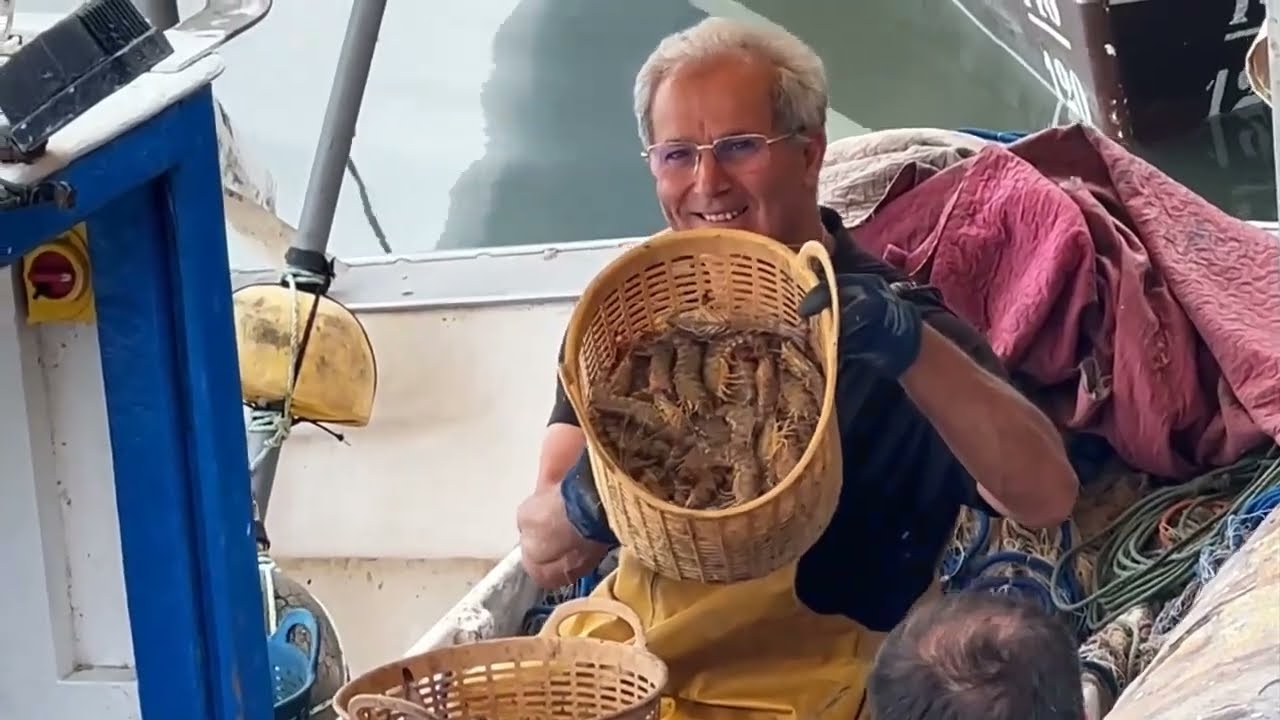 Langostinos, el tesoro del trasmallo