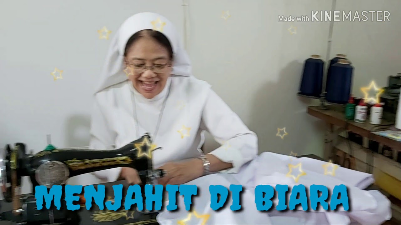 Menjahit di Biara