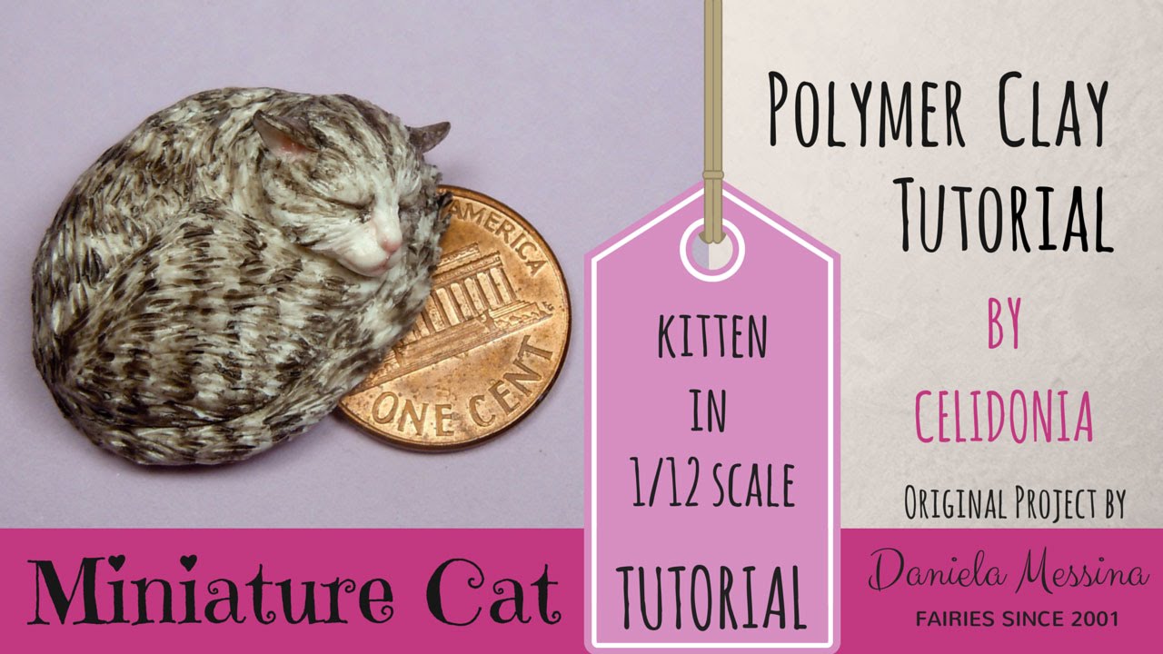 Miniature Cat - Polymer Clay Tutorial
